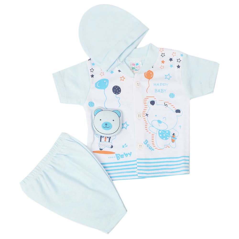 Newborn Boys Half Sleeves Suit - Blue, Kids, New Born Boys Sets And Suits, Chase Value, Chase Value