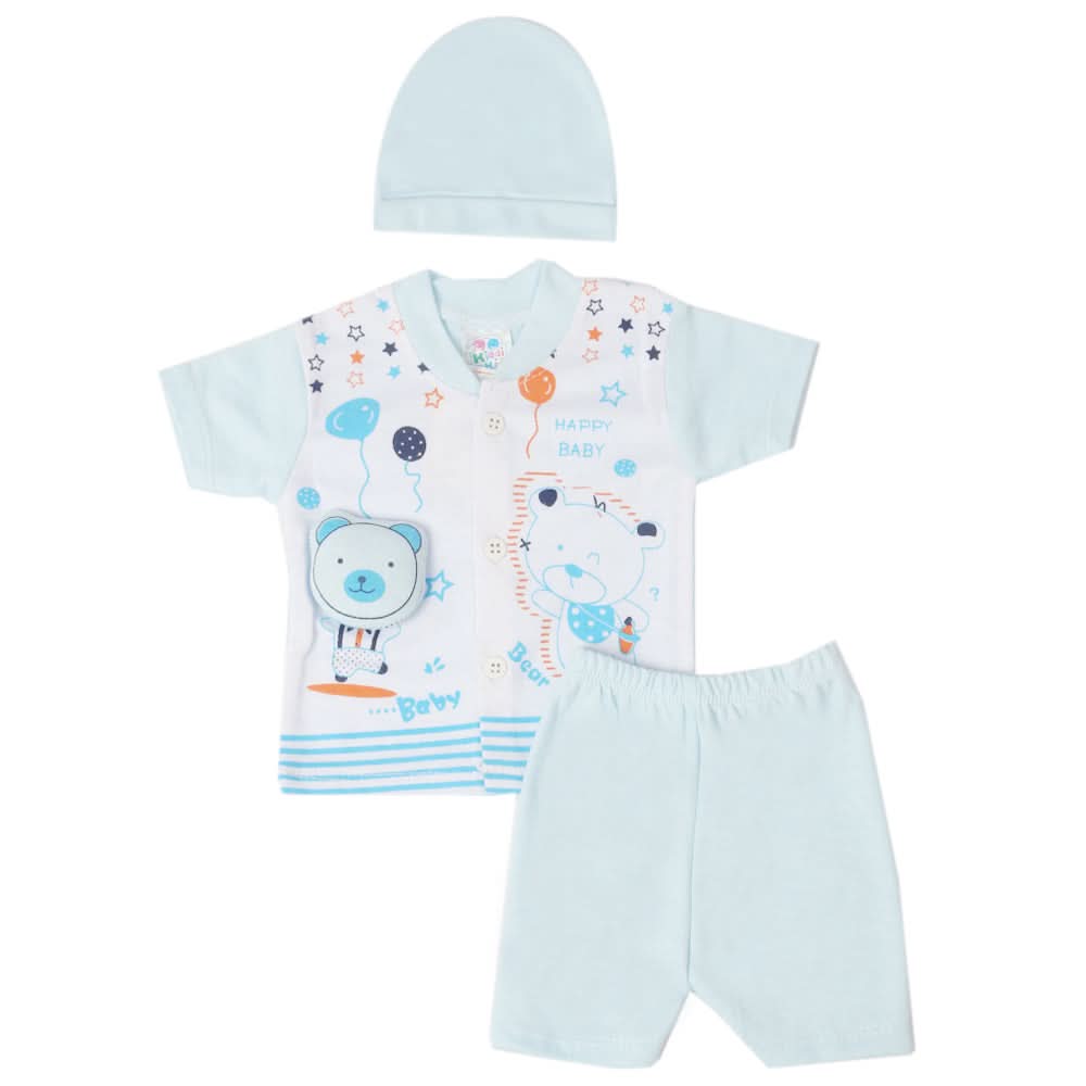 Newborn Boys Half Sleeves Suit - Blue, Kids, New Born Boys Sets And Suits, Chase Value, Chase Value