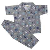 Boys Half Sleeves Sleeping Suits - Dark Grey, Kids, Boys Sets And Suits, Chase Value, Chase Value
