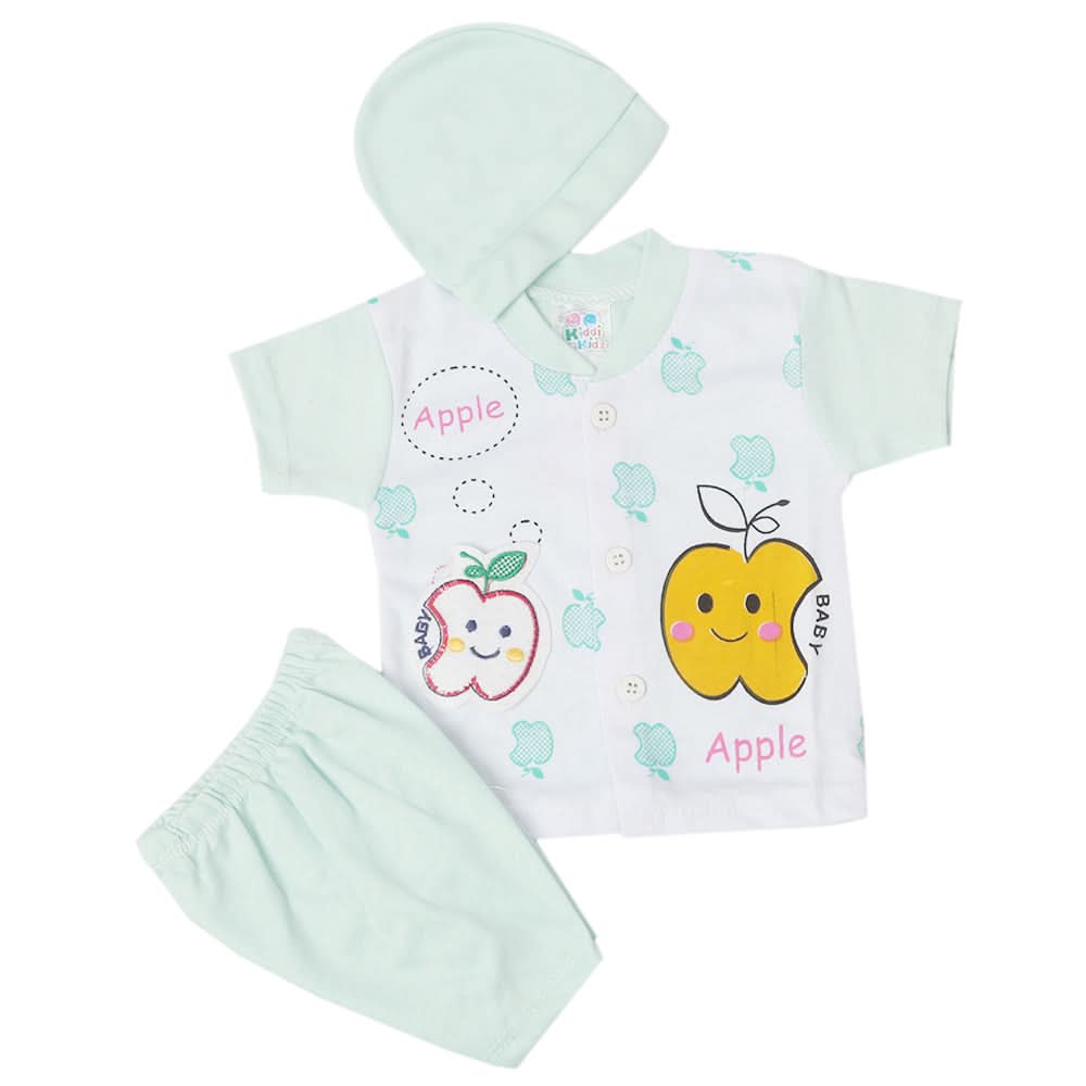 Newborn Boys Half Sleeves Suit - Cyan, Kids, Newborn Boys Sets And Suits, Chase Value, Chase Value