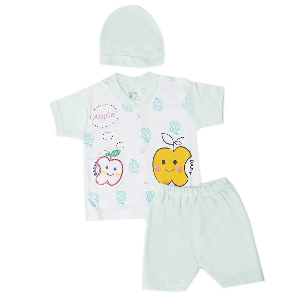 Newborn Boys Half Sleeves Suit - Cyan, Kids, Newborn Boys Sets And Suits, Chase Value, Chase Value