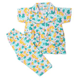 Girls Half Sleeves Sleeping Suits - Green, Kids, Girls Sets And Suits, Chase Value, Chase Value