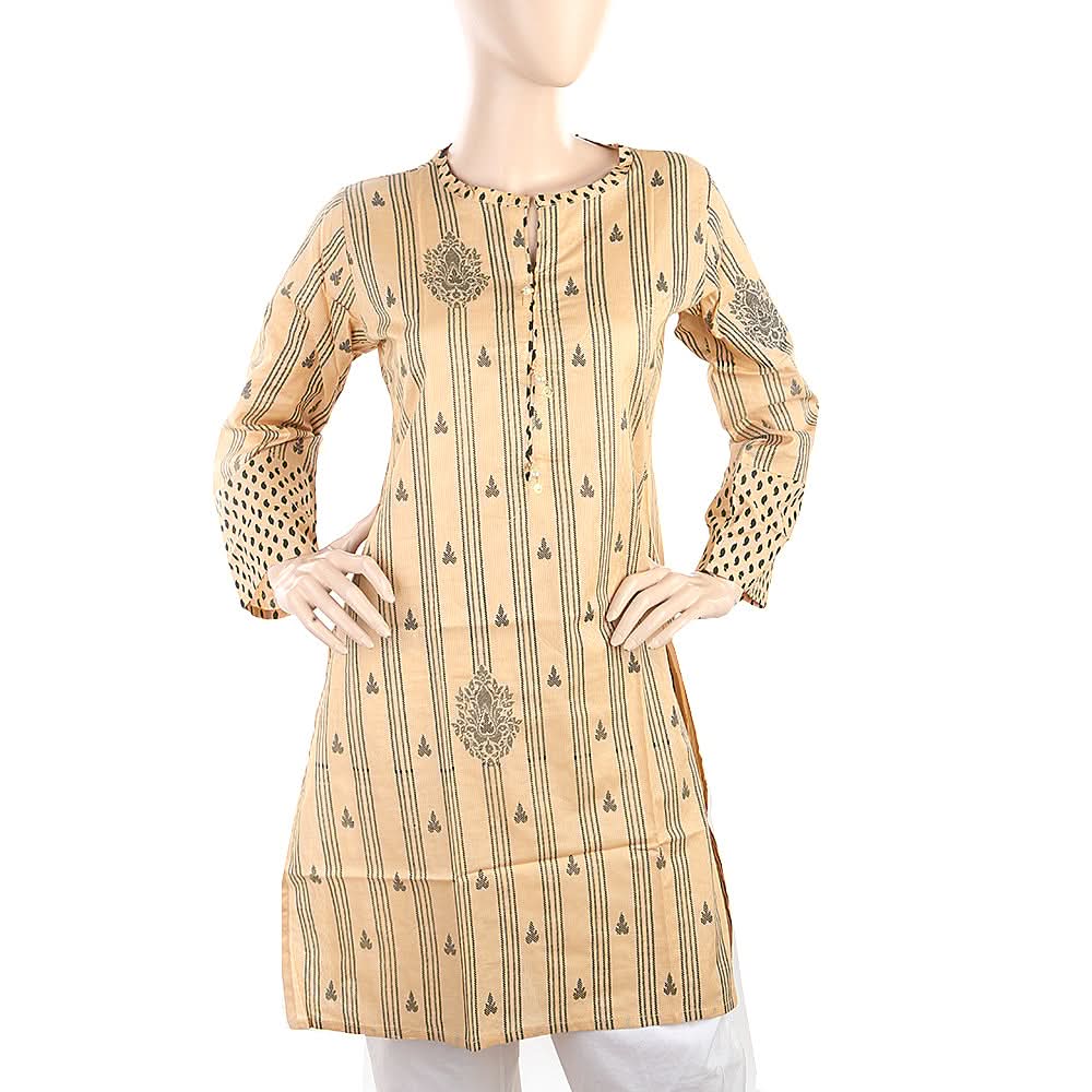 Women's Plain Kurti - Camel, Women's Fashion, Chase Value, Chase Value