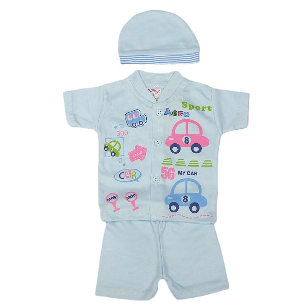Newborn Boys Suits 3 Pcs - Blue, Kids, NB Boys Sets And Suits, Chase Value, Chase Value
