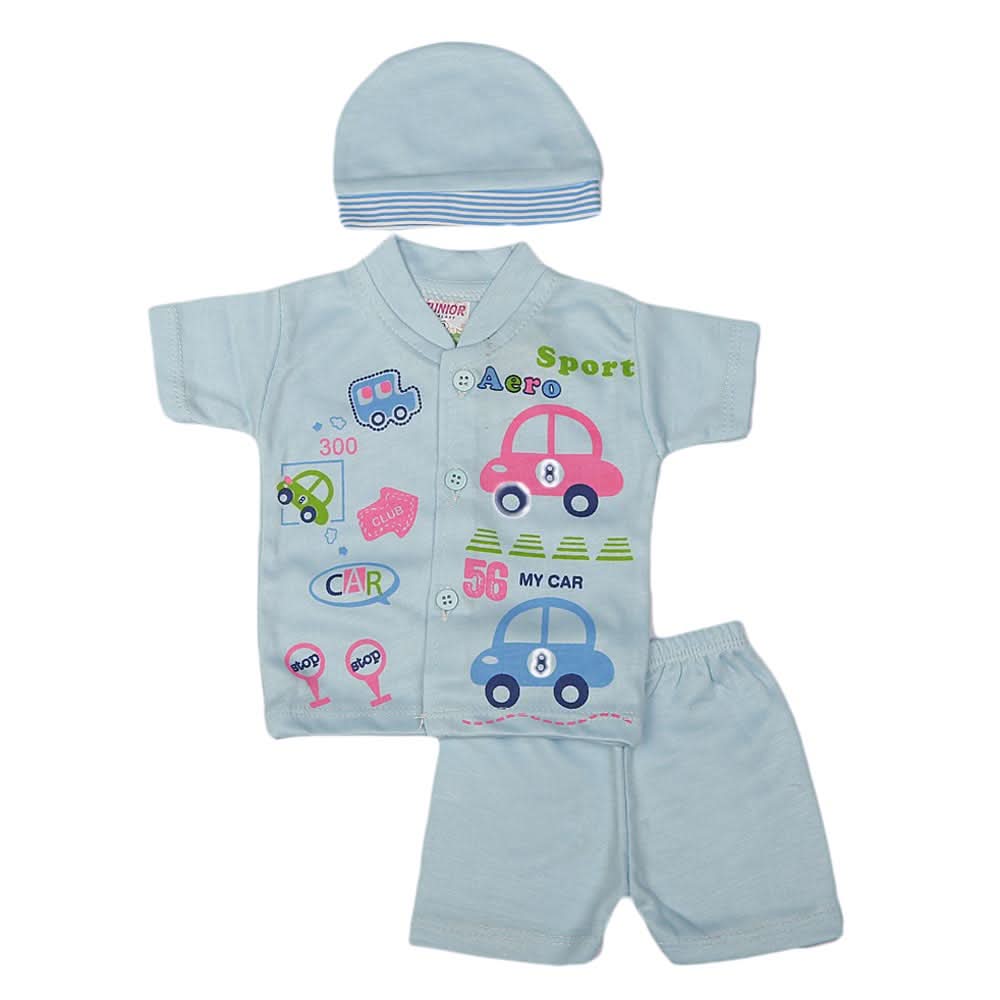Newborn Boys Suits 3 Pcs - Blue, Kids, NB Boys Sets And Suits, Chase Value, Chase Value