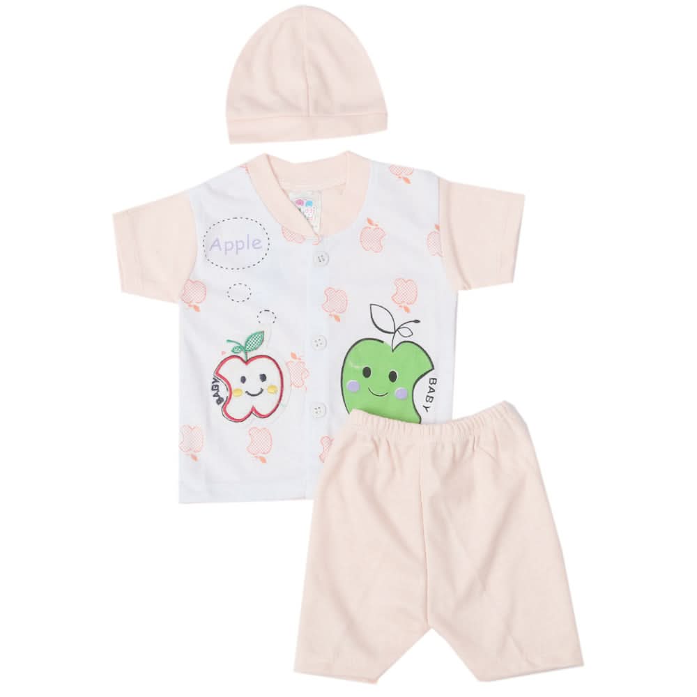 Newborn Boys Half Sleeves Suit - Peach, Kids, Newborn Boys Sets And Suits, Chase Value, Chase Value
