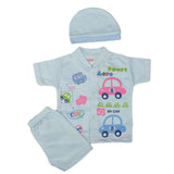 Newborn Boys Suits 3 Pcs - Blue, Kids, NB Boys Sets And Suits, Chase Value, Chase Value