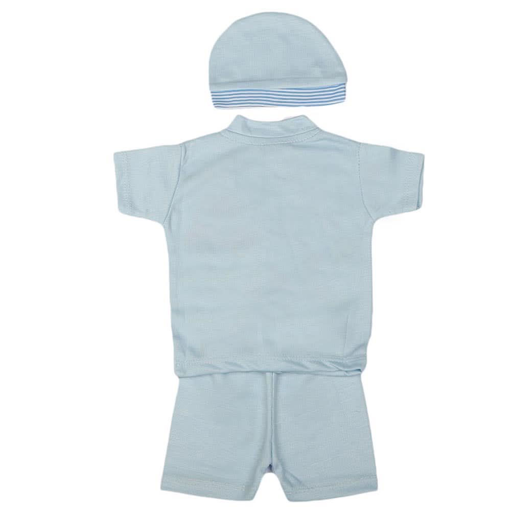 Newborn Boys Suits 3 Pcs - Blue, Kids, NB Boys Sets And Suits, Chase Value, Chase Value
