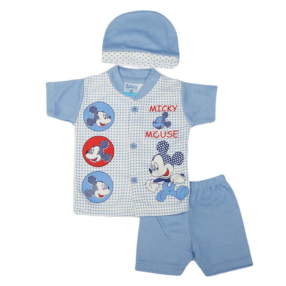 Newborn Boys Suits 3 Pcs - Blue, Kids, NB Boys Sets And Suits, Chase Value, Chase Value