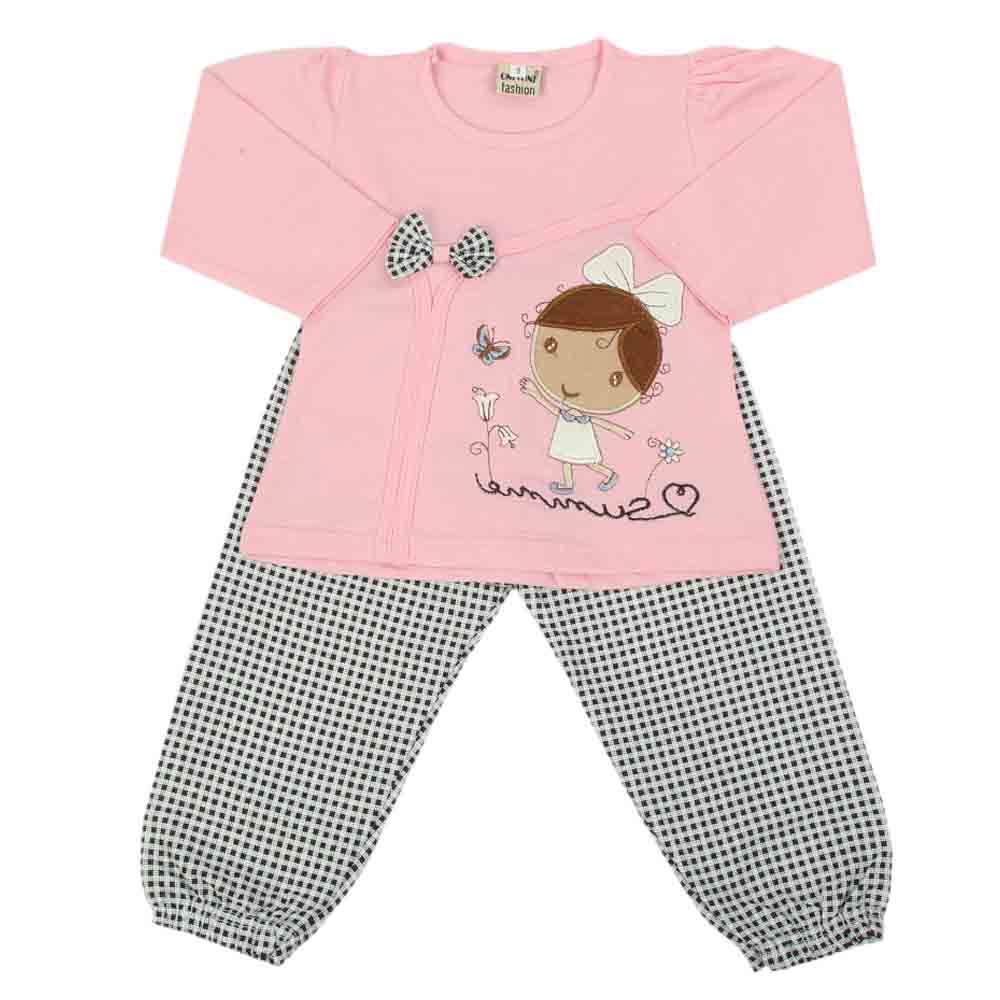 Girls Full Sleeves Suit - Light Pink, Girls Suits, Chase Value, Chase Value