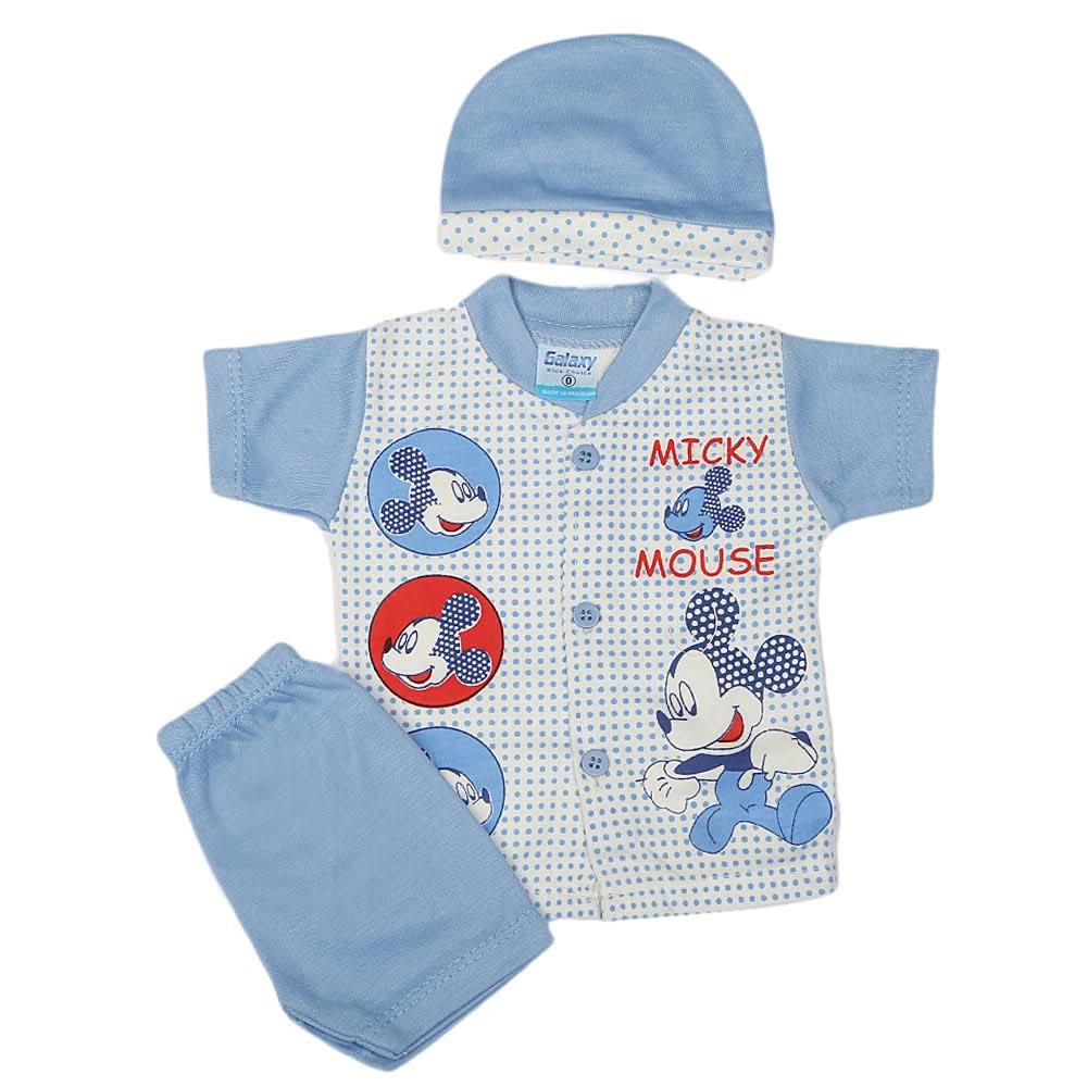 Newborn Boys Suits 3 Pcs - Blue, Kids, NB Boys Sets And Suits, Chase Value, Chase Value