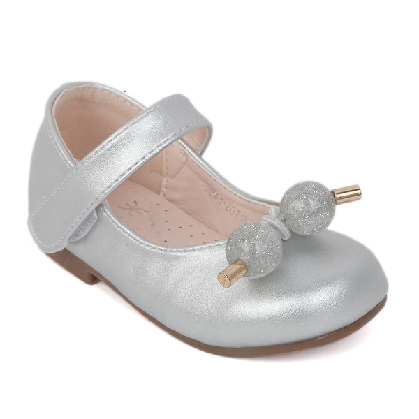 Girls Pumps 8843-207S - Silver, Kids, Pump, Chase Value, Chase Value