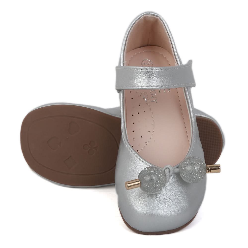 Girls Pumps 8843-207S - Silver, Kids, Pump, Chase Value, Chase Value