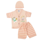 Newborn Boys Half Sleeves Suit - Peach, Kids, New Born Boys Sets And Suits, Chase Value, Chase Value