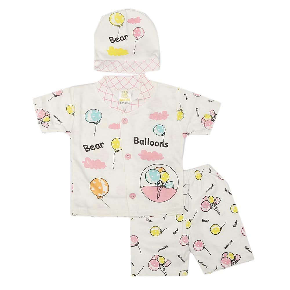 Newborn Boys Suits 3 Pcs - Pink, Kids, NB Boys Sets And Suits, Chase Value, Chase Value