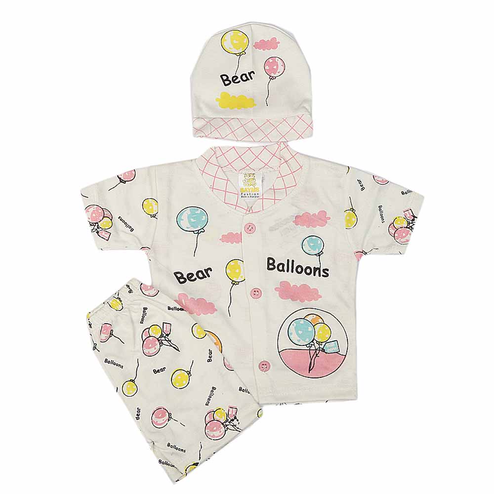 Newborn Boys Suits 3 Pcs - Pink, Kids, NB Boys Sets And Suits, Chase Value, Chase Value