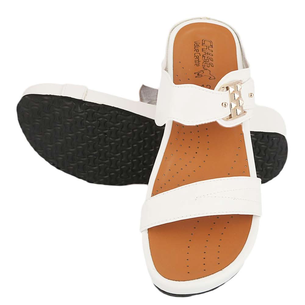 Women's Softy Slipper ( Z2 ) - White, Women, Slippers, Chase Value, Chase Value