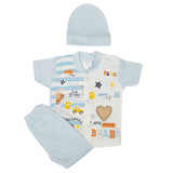 Newborn Boys Suits 3 Pcs - Blue, Kids, NB Boys Sets And Suits, Chase Value, Chase Value