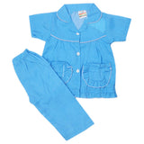 Girls Half Sleeves Sleeping Suits - Blue, Kids, Girls Sets And Suits, Chase Value, Chase Value