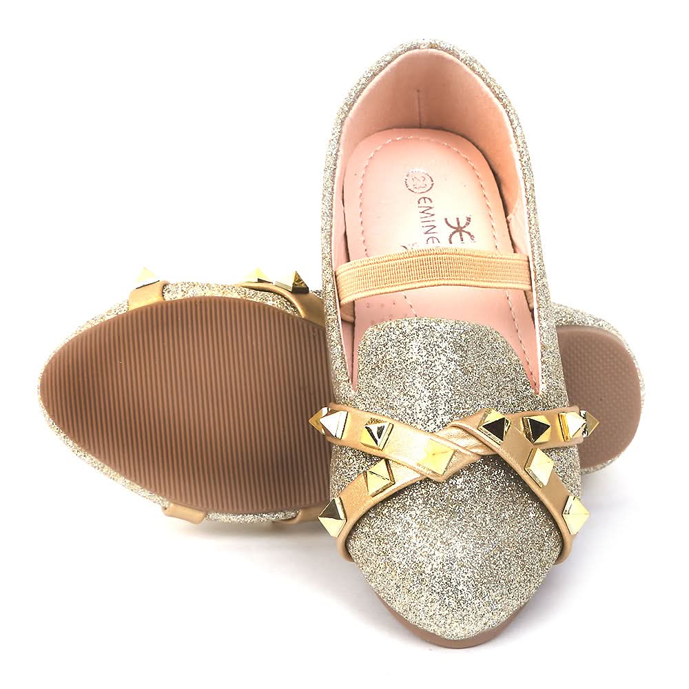 Girls Pumps 411-478S - Golden, Kids, Pump, Chase Value, Chase Value