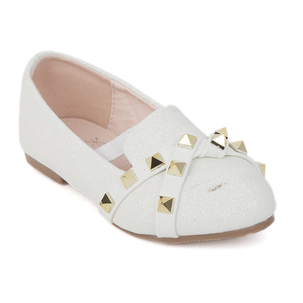 Girls Pumps 411-478S - White, Kids, Pump, Chase Value, Chase Value