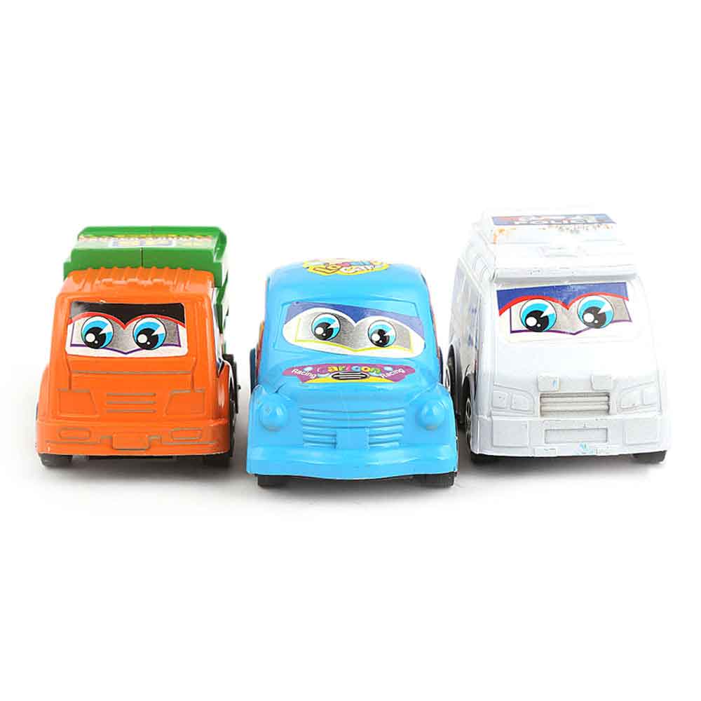 Pull Back Cars 3 Pcs - Multi - test-store-for-chase-value
