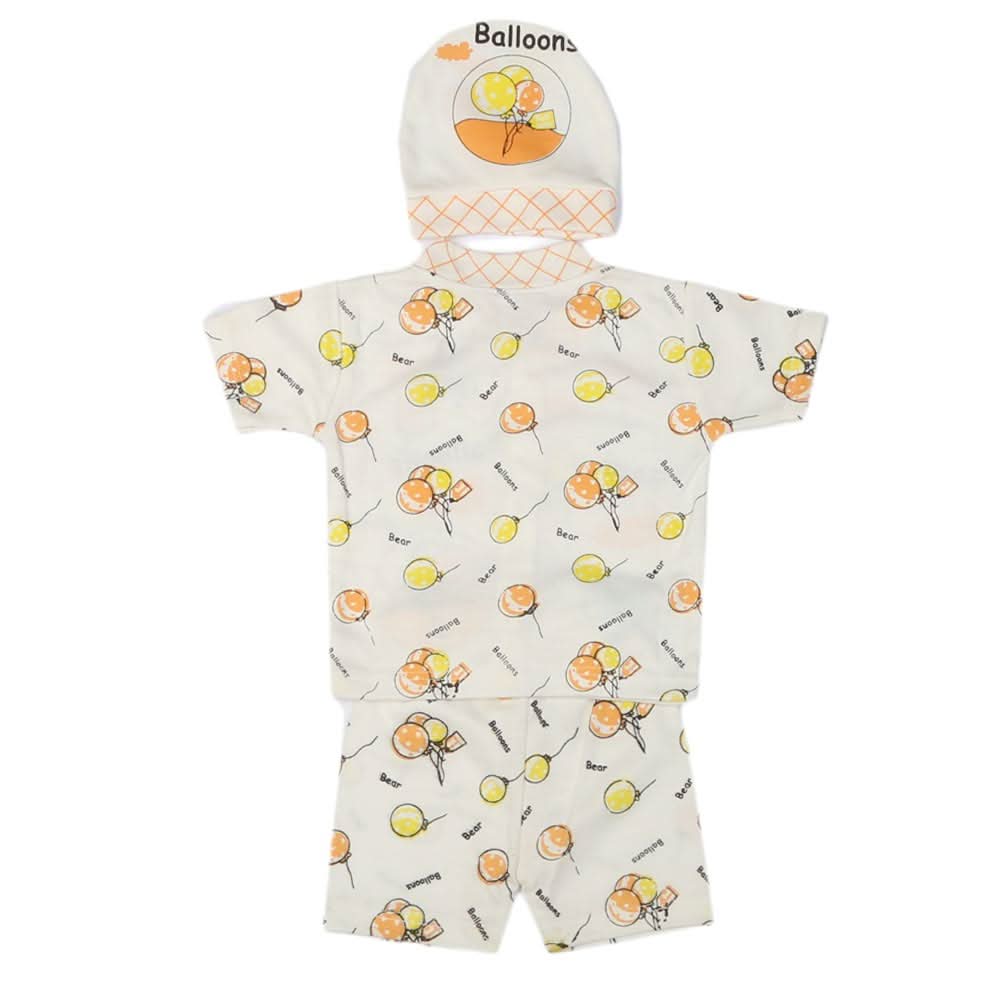 Newborn Boys Suits 3 Pcs - Peach, Kids, NB Boys Sets And Suits, Chase Value, Chase Value