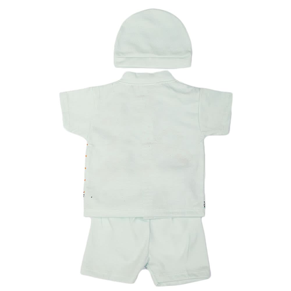Newborn Boys Suits 3 Pcs - Cyan, Kids, NB Boys Sets And Suits, Chase Value, Chase Value