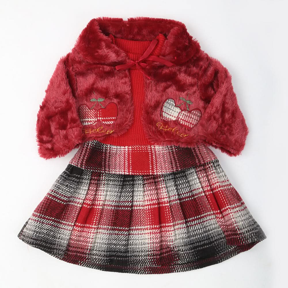 Girls Full Sleeves Frock - Maroon, Kids, Girls Frocks, Chase Value, Chase Value