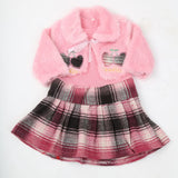Girls Full Sleeves Frock - Pink, Kids, Girls Frocks, Chase Value, Chase Value