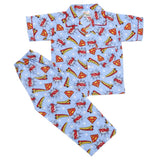 Boys Half Sleeves Sleeping Suits - Sea-Blue, Kids, Boys Sets And Suits, Chase Value, Chase Value