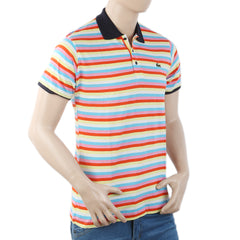 Men's Yarn Dyed Half Sleeves Polo T-Shirt - Multi, Men, T-Shirts And Polos, Chase Value, Chase Value