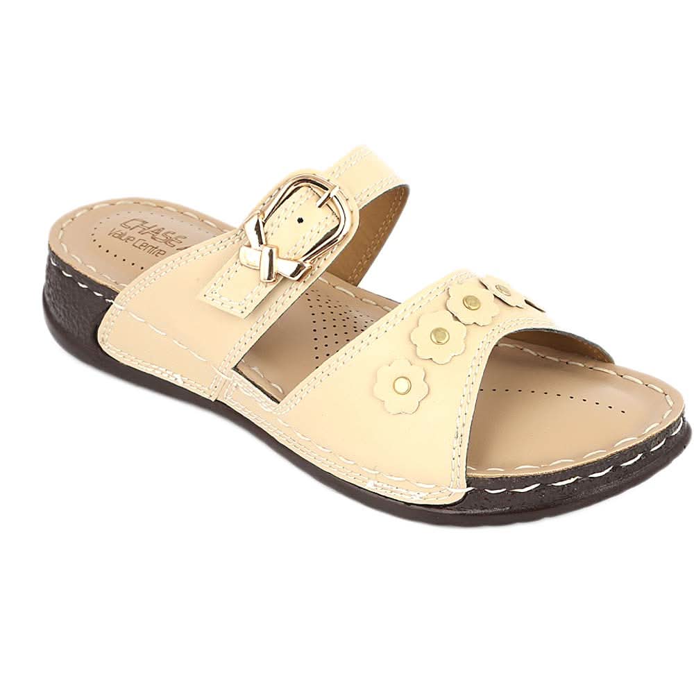 Women's Softy Slipper ( S32 ) - Beige, Women, Slippers, Chase Value, Chase Value