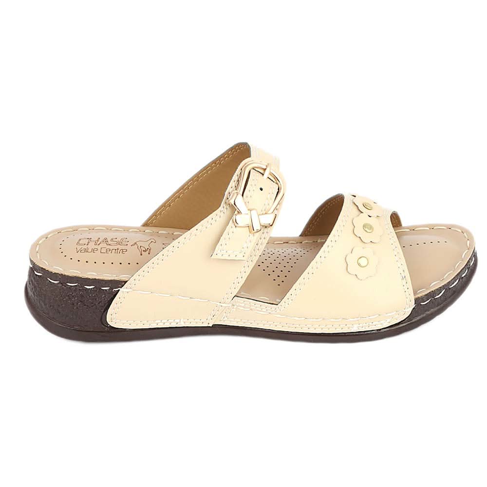 Women's Softy Slipper ( S32 ) - Beige, Women, Slippers, Chase Value, Chase Value