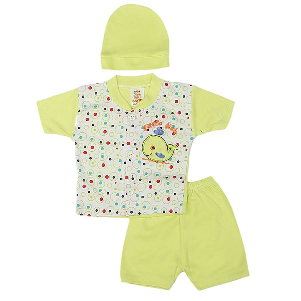 Newborn Boys Suits 3 Pcs - Green, Kids, NB Boys Sets And Suits, Chase Value, Chase Value