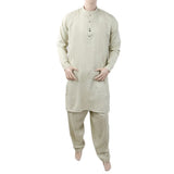 Men's Mashriq Slim Fit Suit - Light Green, Men, Shalwar Kameez, Chase Value, Chase Value