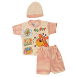 Newborn Boys Half Sleeves Suit - Peach, Kids, New Born Boys Sets And Suits, Chase Value, Chase Value