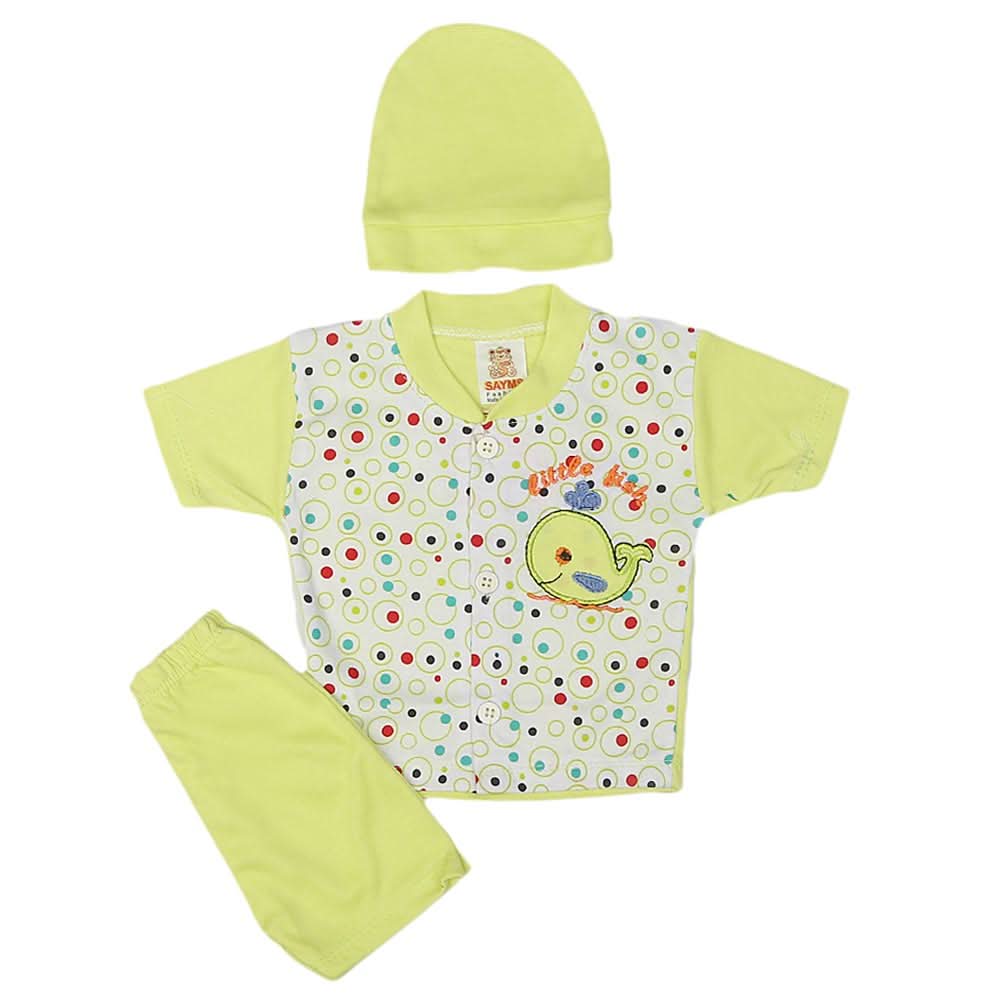 Newborn Boys Suits 3 Pcs - Green, Kids, NB Boys Sets And Suits, Chase Value, Chase Value