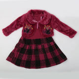 Girls Full Sleeves Frock - Purple, Kids, Girls Frocks, Chase Value, Chase Value