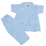 Girls Half Sleeves Sleeping Suits - Light Blue, Kids, Girls Sets And Suits, Chase Value, Chase Value