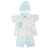 Newborn Girls Half Sleeves Suit - Blue, Kids, Newborn Girls Sets And Suits, Chase Value, Chase Value