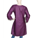 Women's Embroidered Kurti - Purple, Women, Ready Kurtis, Chase Value, Chase Value