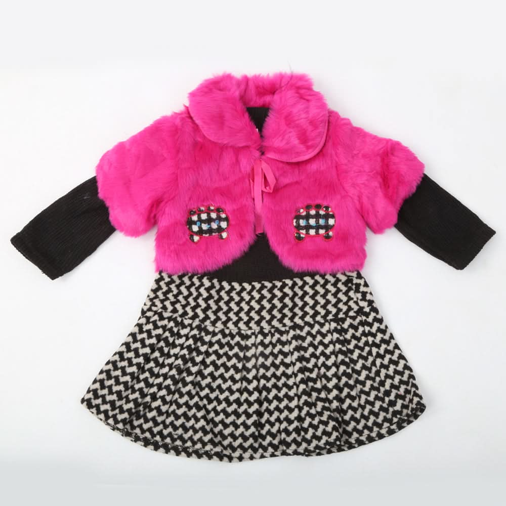 Girls Full Sleeves Frock - Purple, Kids, Girls Frocks, Chase Value, Chase Value