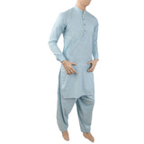 Men's Mashriq Slim Fit Suit - Light Blue, Men, Shalwar Kameez, Chase Value, Chase Value