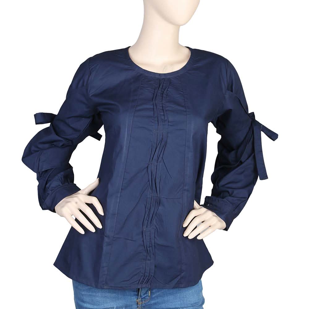 Women's Woven Top - Navy Blue, Women, T-Shirts And Tops, Chase Value, Chase Value