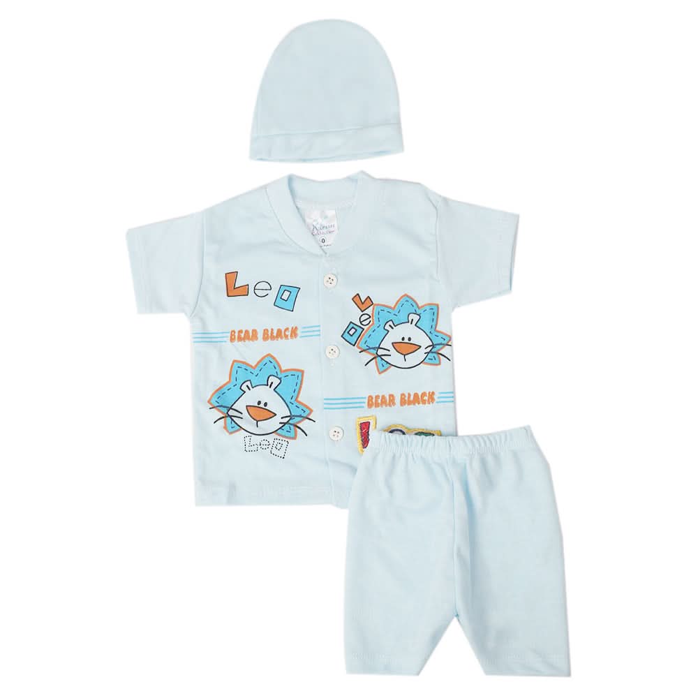 Newborn Boys Half Sleeves Suit - Blue, Kids, New Born Boys Sets And Suits, Chase Value, Chase Value