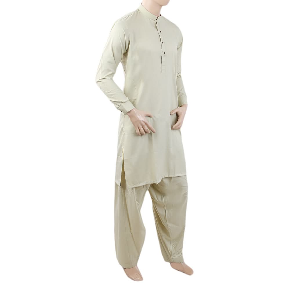 Men's Mashriq Slim Fit Suit - Green, Men, Shalwar Kameez, Chase Value, Chase Value
