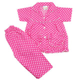 Girls Half Sleeves Sleeping Suits - Hot Pink, Kids, Girls Sets And Suits, Chase Value, Chase Value