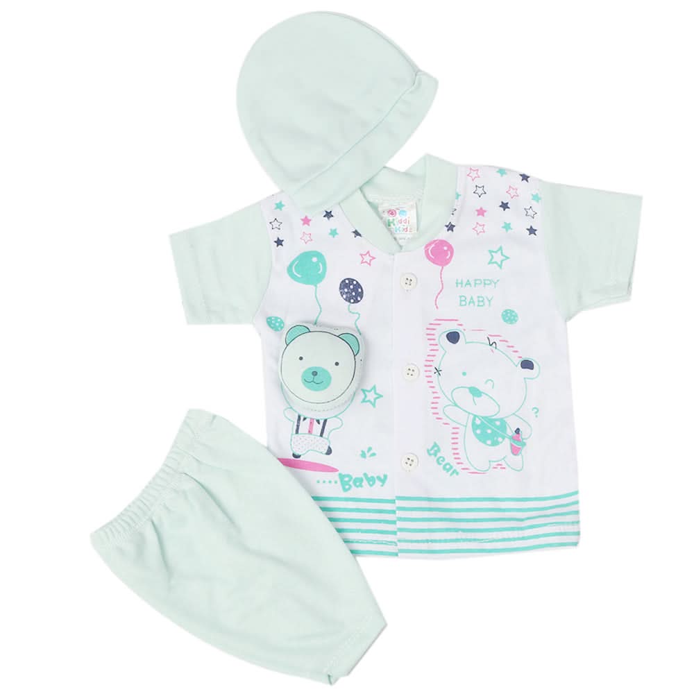 Newborn Boys Half Sleeves Suit - Cyan, Kids, New Born Boys Sets And Suits, Chase Value, Chase Value