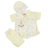 Newborn Girls Half Sleeves Suit - Lemon, Kids, Newborn Girls Sets And Suits, Chase Value, Chase Value